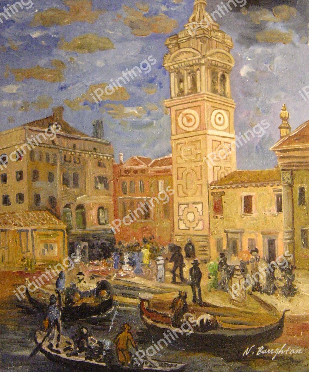 Santa Maria Formosa, Venice. The painting by Maurice Prendergast