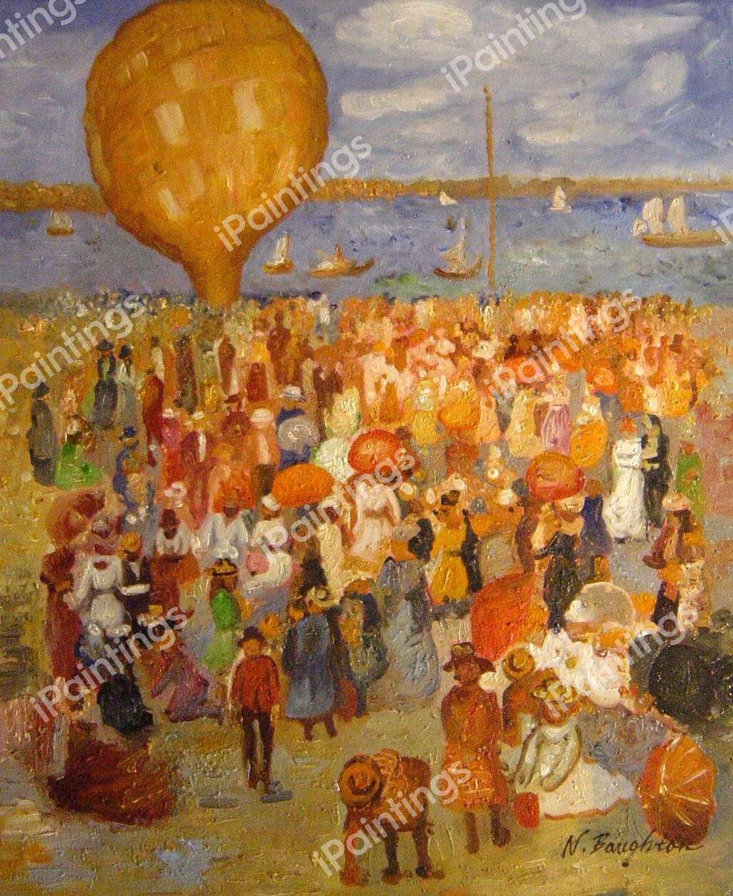 The Balloon. The painting by Maurice Prendergast