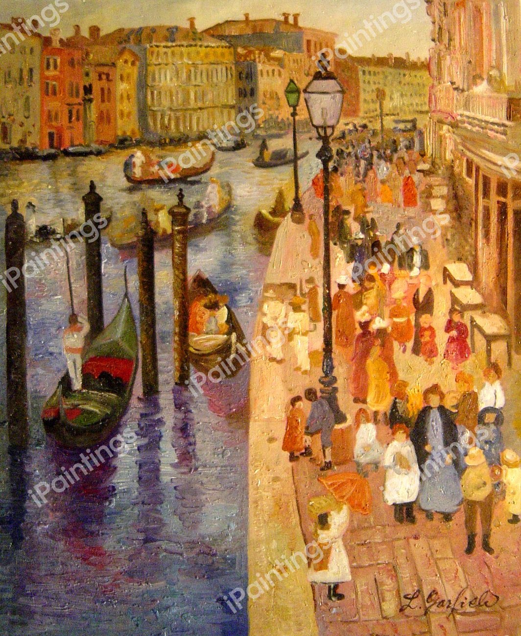 The Grand Canal, Venice. The painting by Maurice Prendergast
