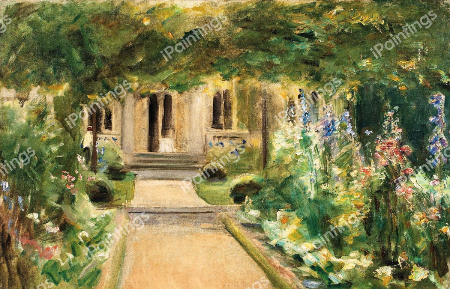 Entrance of the Country House, 1919. The painting by Max Liebermann