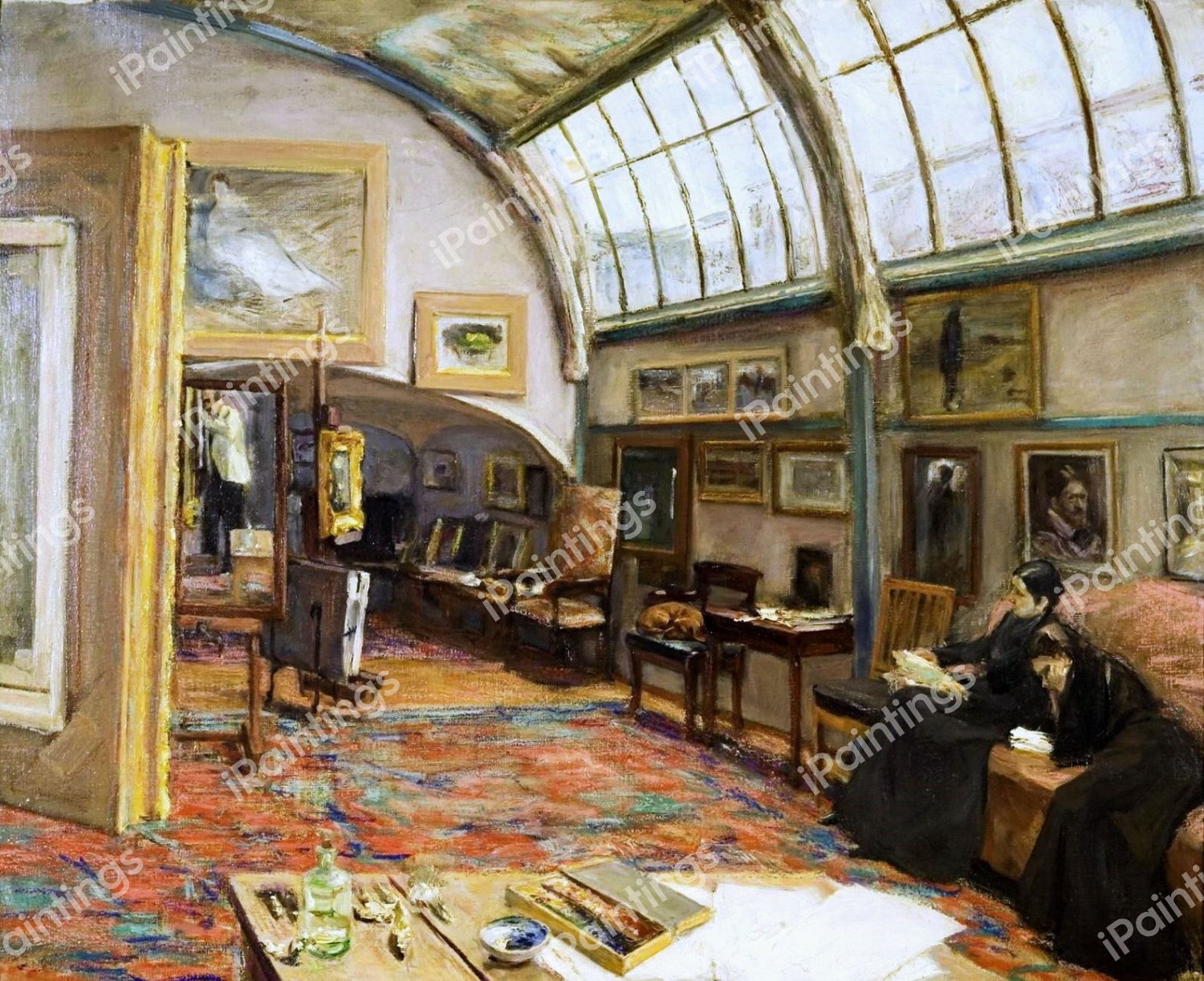 The Artist's Studio, 1902. The painting by Max Liebermann
