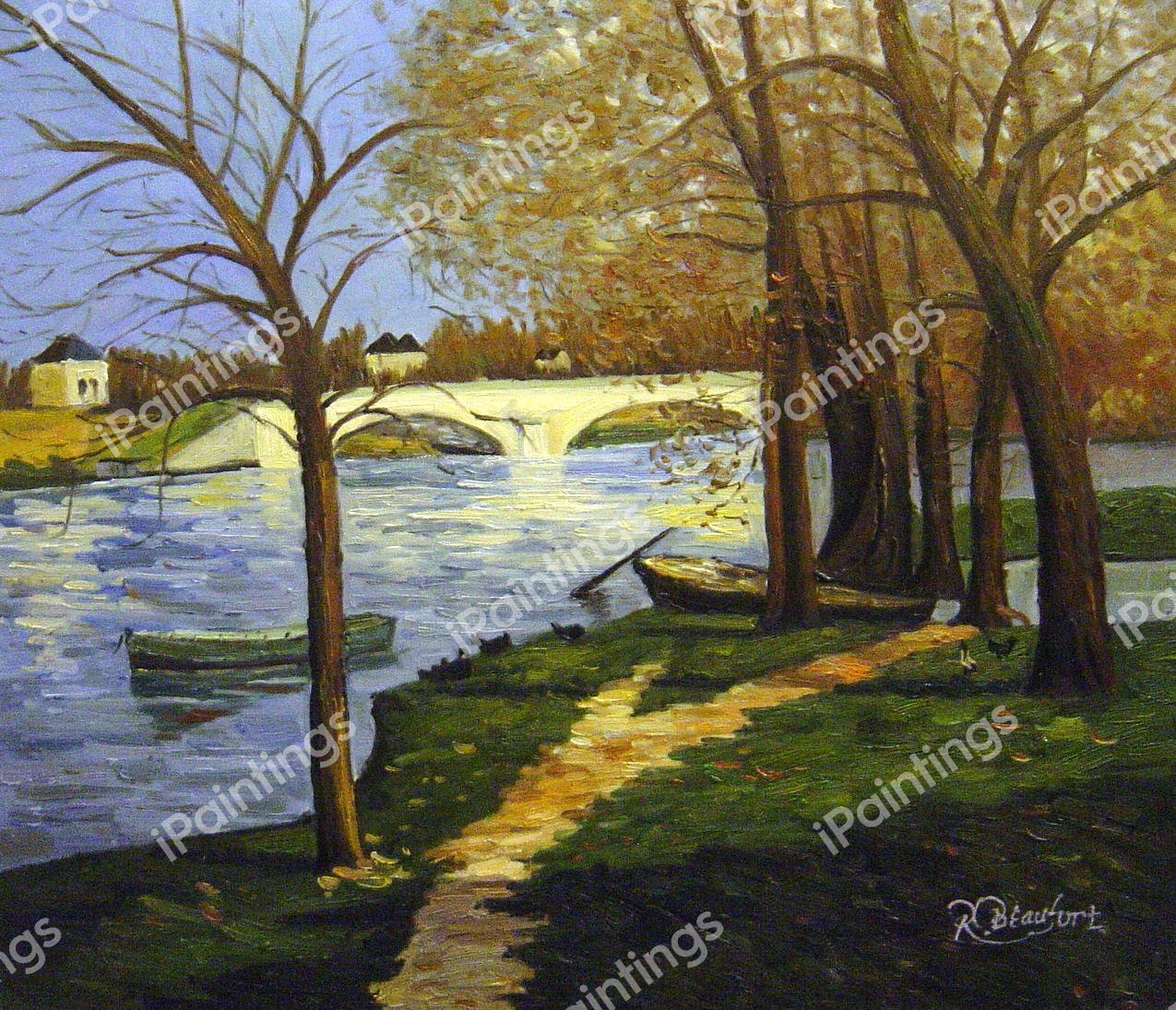 Bridge Over The Loire. The painting by Maxime Maufra