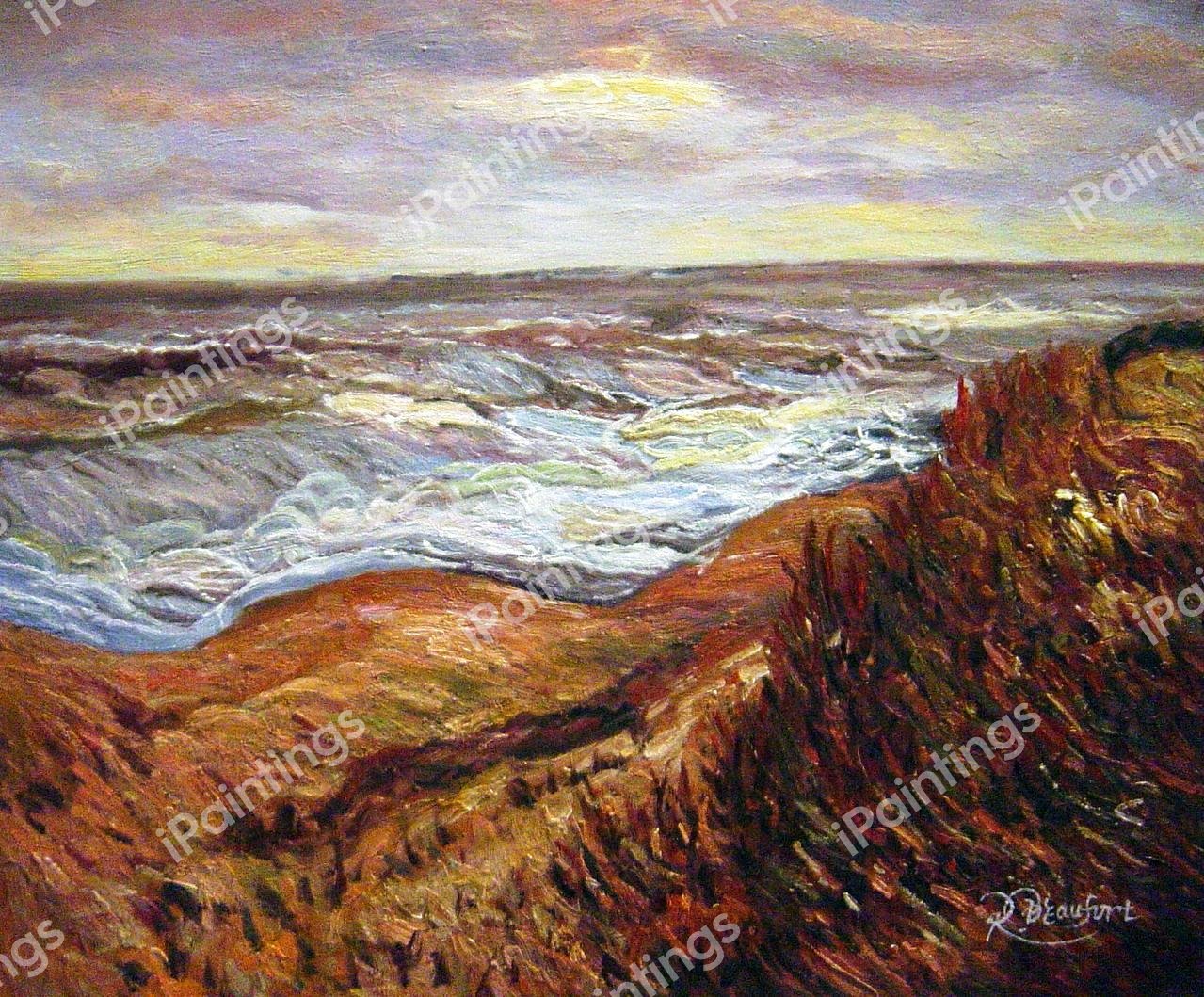 By The Sea. The painting by Maxime Maufra