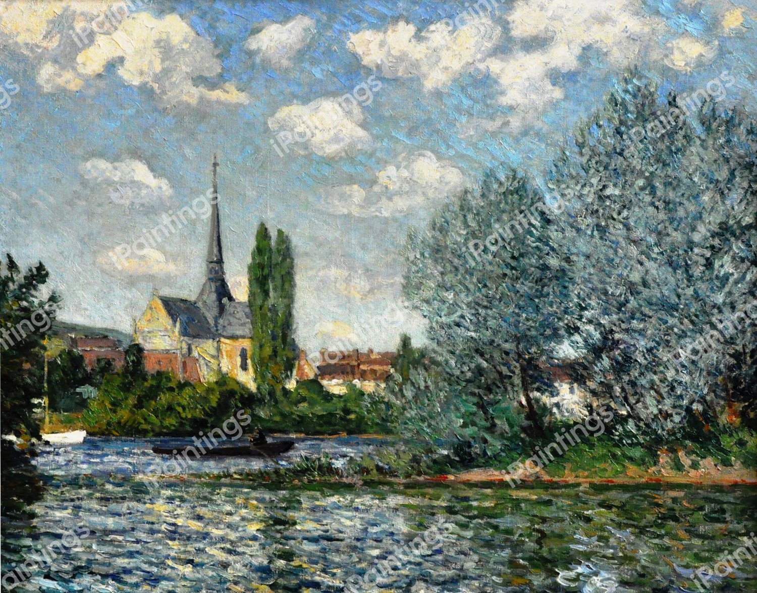 Church of Petit-Andelys (France). The painting by Maxime Maufra