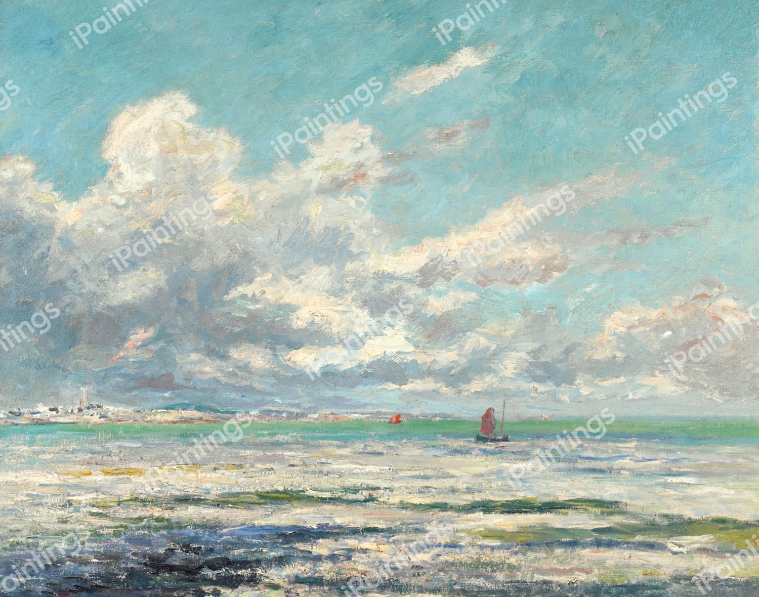 Low Tide in Kerhostin. The painting by Maxime Maufra