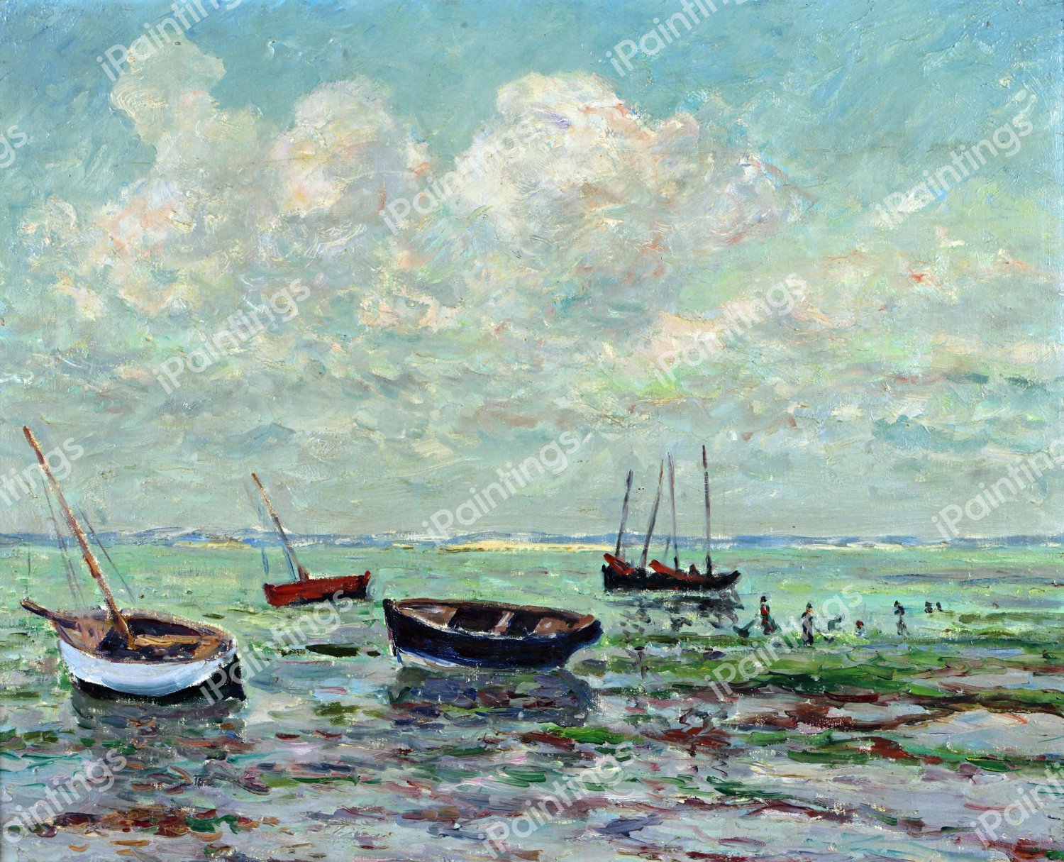 Maree Basse, Baie de Quiberon. The painting by Maxime Maufra