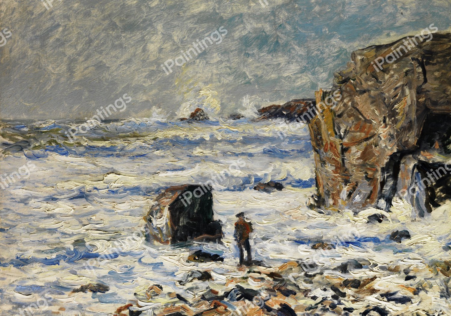 Stranger on the Breton Coast. The painting by Maxime Maufra