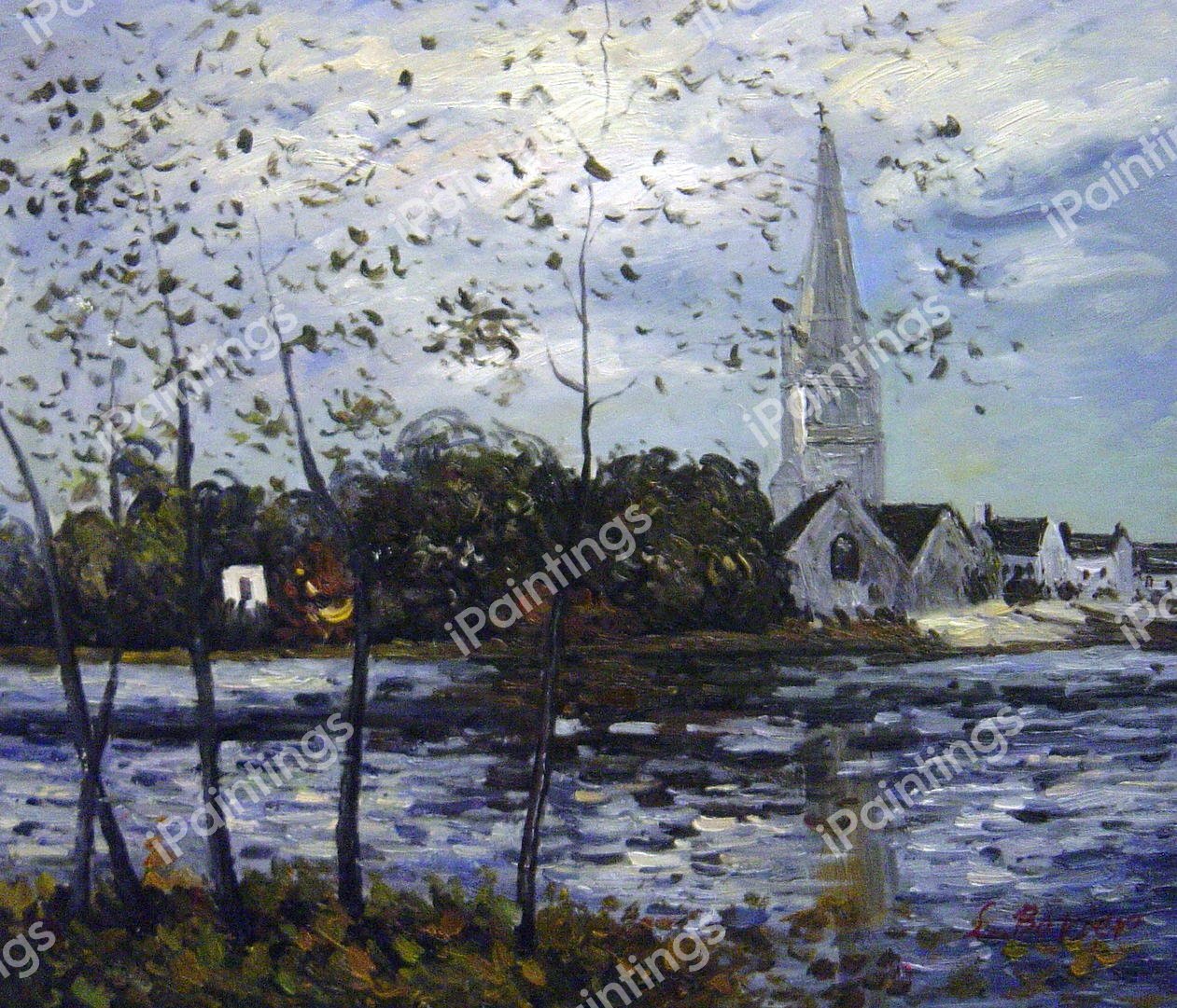 The Banks Of The Pond At Rosporden, Finistere. The painting by Maxime Maufra