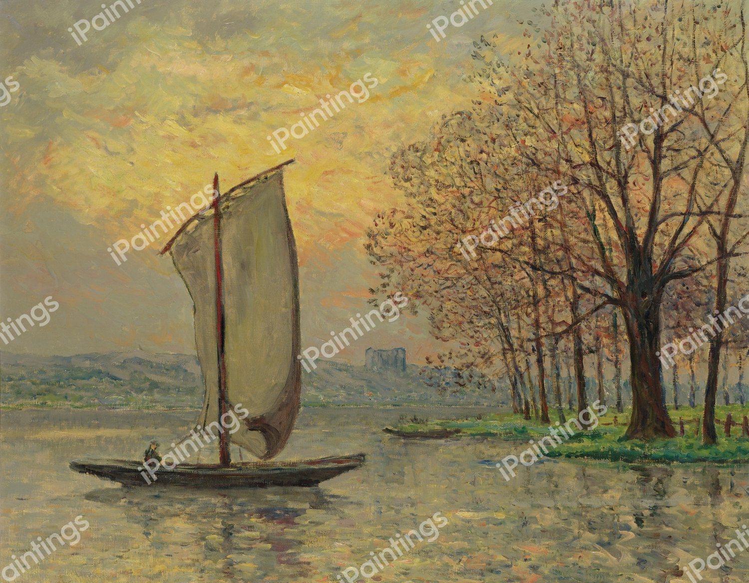 The Edge of the Loire. The painting by Maxime Maufra