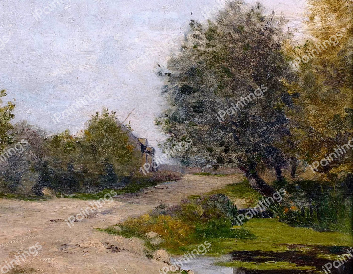 The Path Near the Pond. The painting by Maxime Maufra