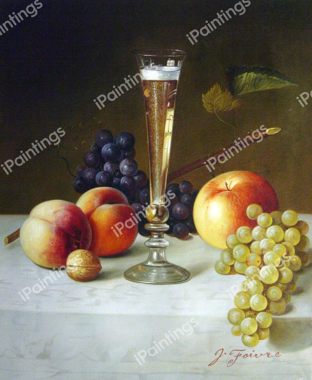 Still Life With Glass Of Champagne. The painting by Milne Ramsey