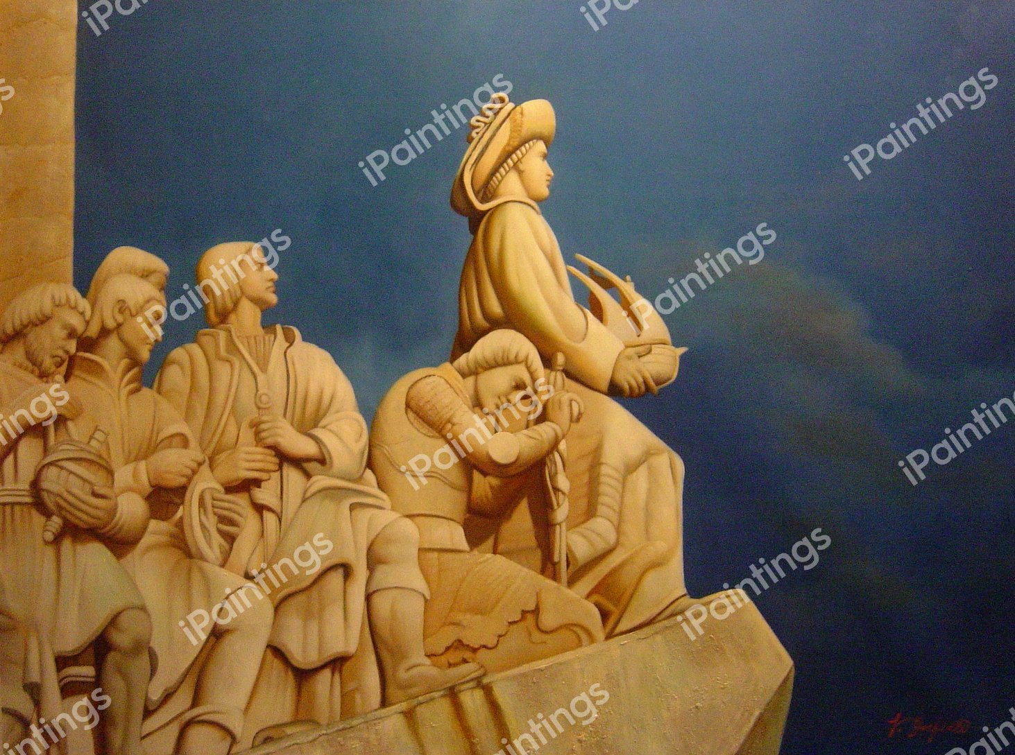 Monuments To Pioneers. The painting by Our Originals