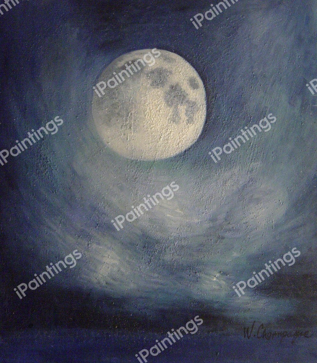 Moon Abstract. The painting by Our Originals