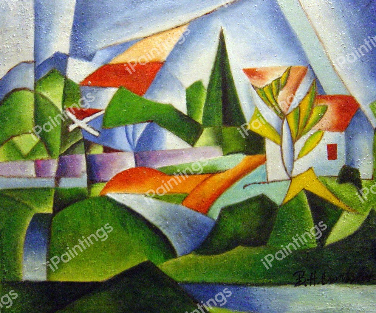 Landscape. The painting by Morton Livingston Schamberg