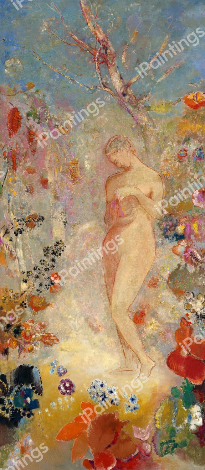 A View of Pandora. The painting by Odilon Redon