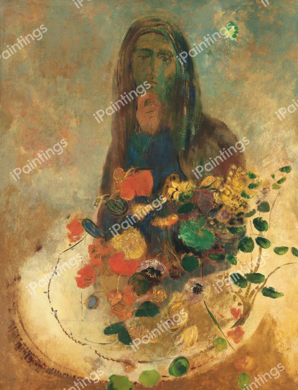 Mystery. The painting by Odilon Redon