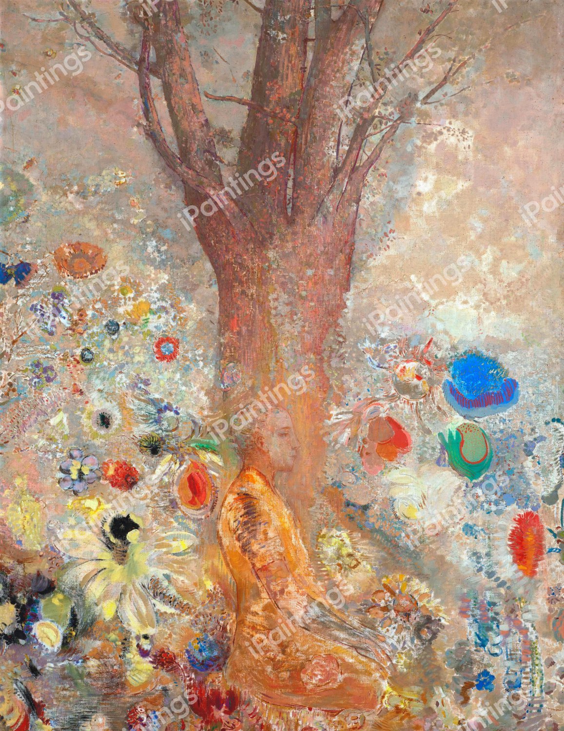 The Buddha. The painting by Odilon Redon