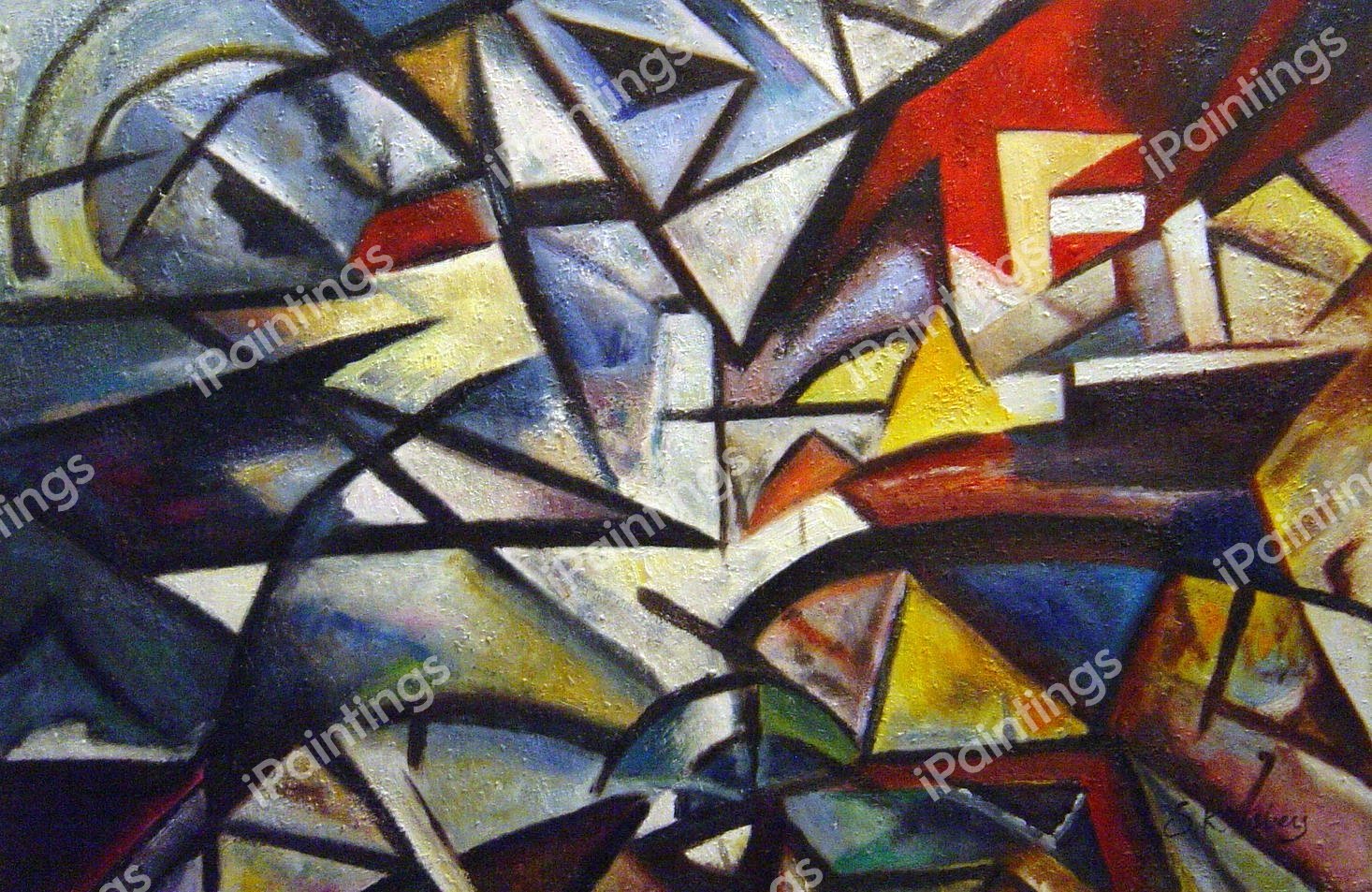 Disjunction Of Forms. The painting by Olga Rozanova