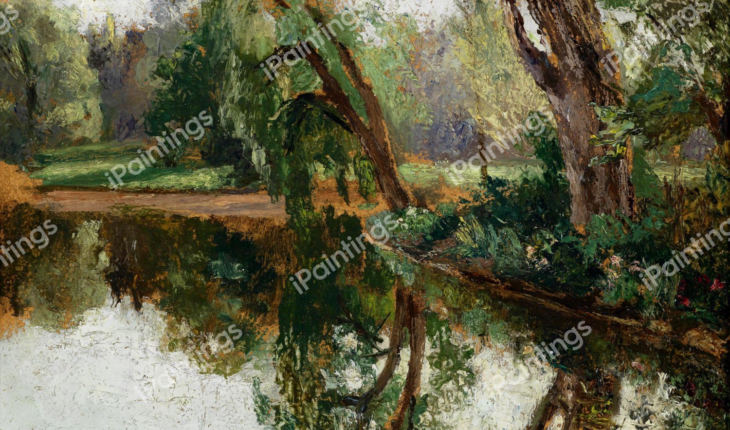 Aulandschaft. The painting by Olga Wisinger-Florian