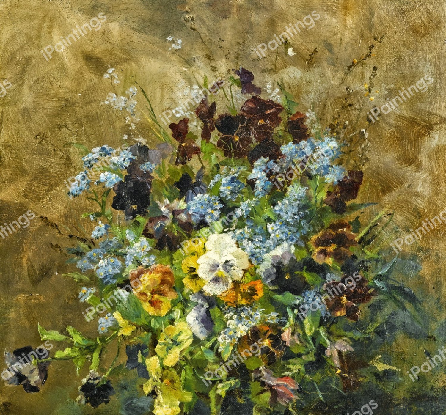 Spring Bouquet. The painting by Olga Wisinger-Florian