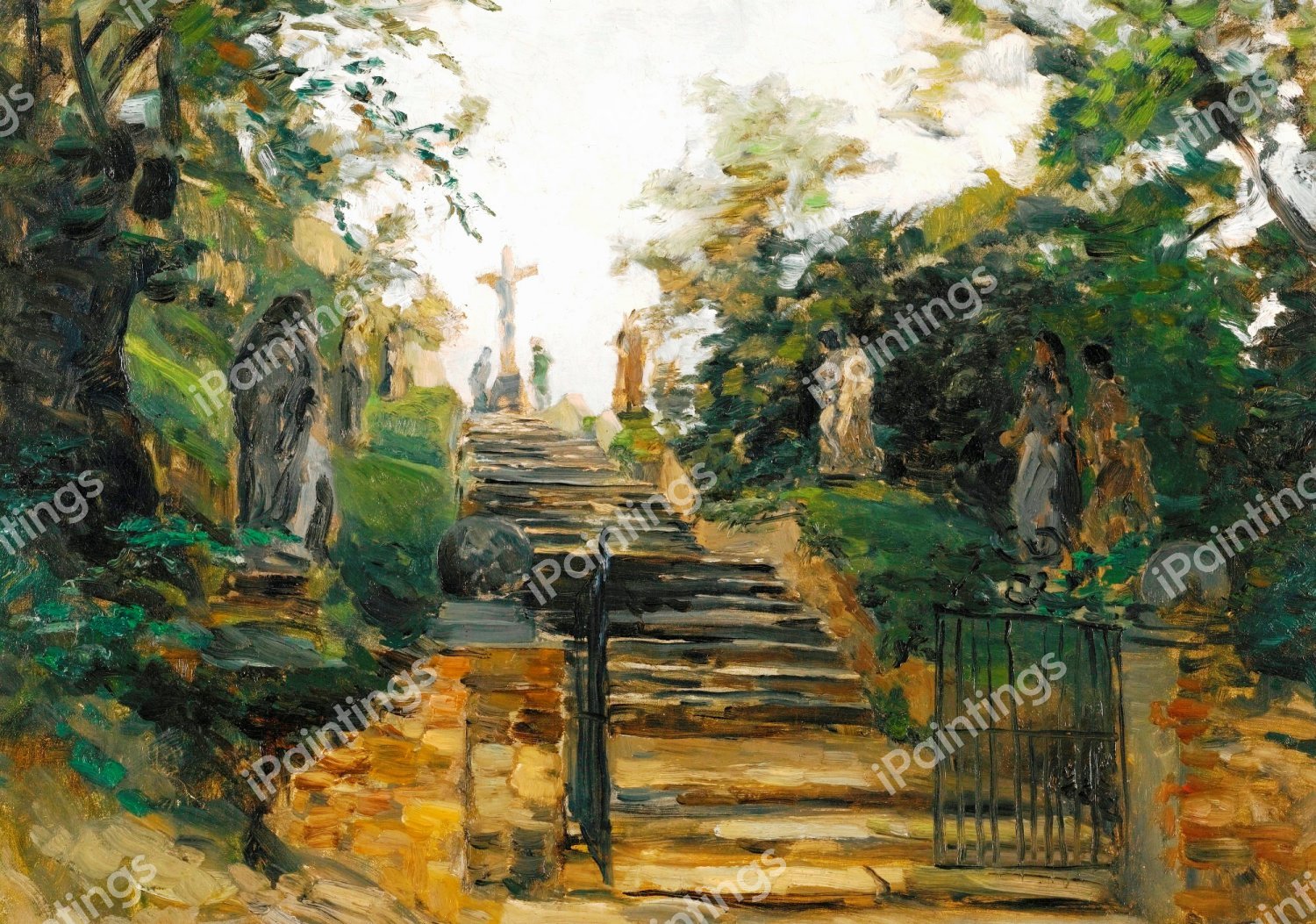 The Bisamberg near Vienna. The painting by Olga Wisinger-Florian