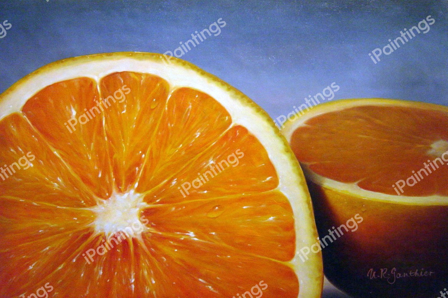 Orange Curvature. The painting by Our Originals