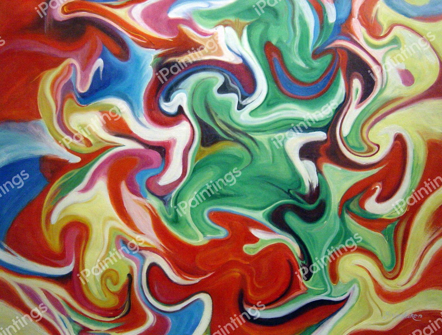 Paint Ball Abstract. The painting by Our Originals