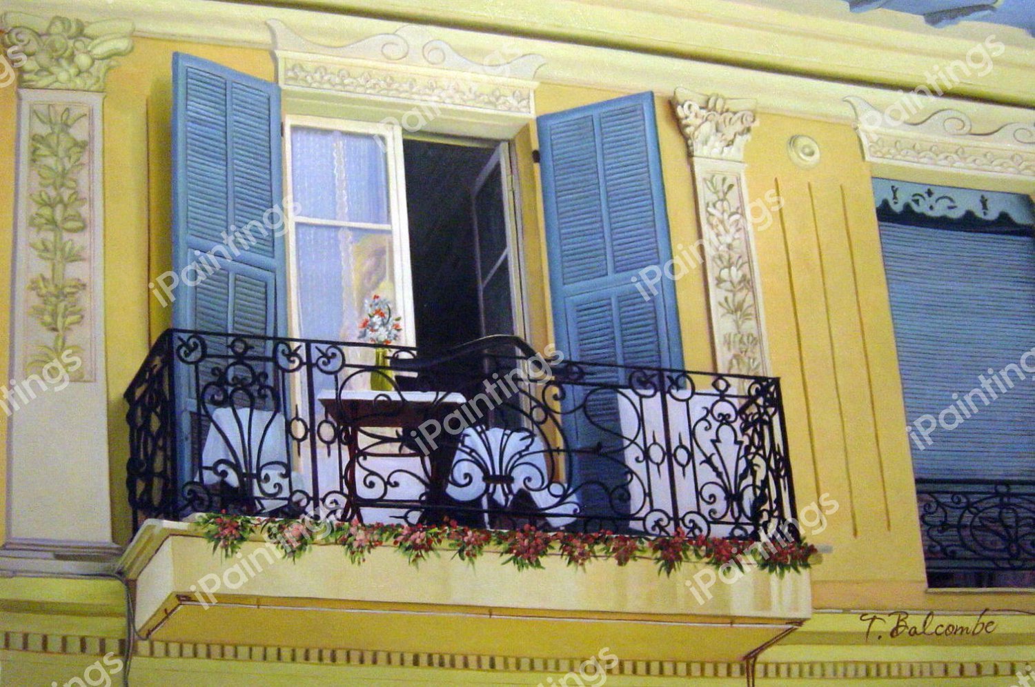 Pastel Balcony. The painting by Our Originals