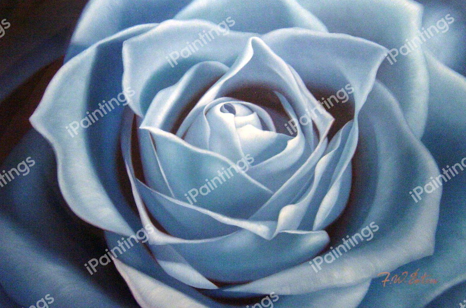 Pastel Blue Rose. The painting by Our Originals