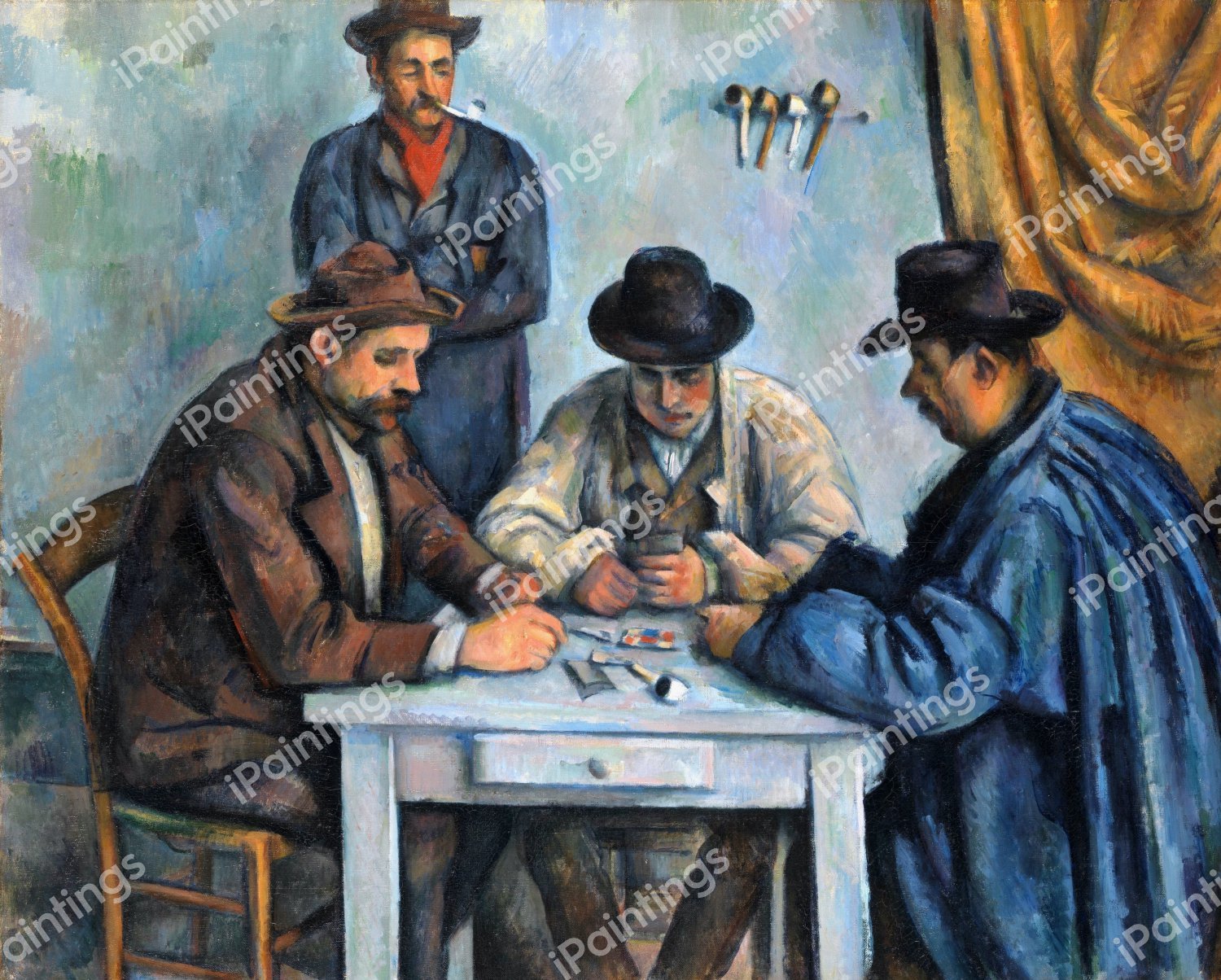 Card Players. The painting by Paul Cezanne