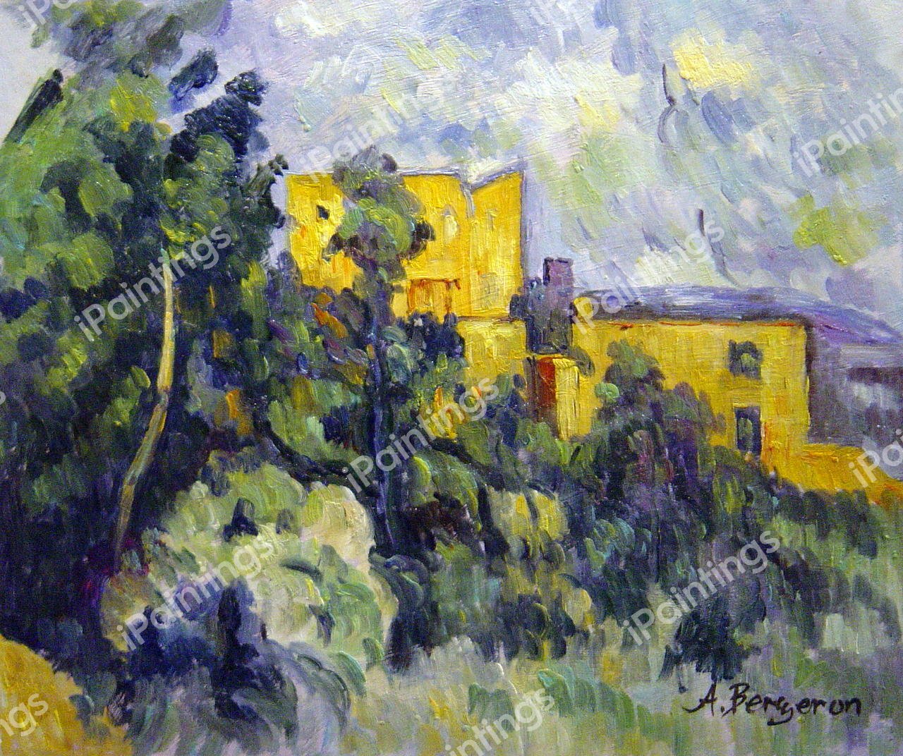 Chateau Noir. The painting by Paul Cezanne