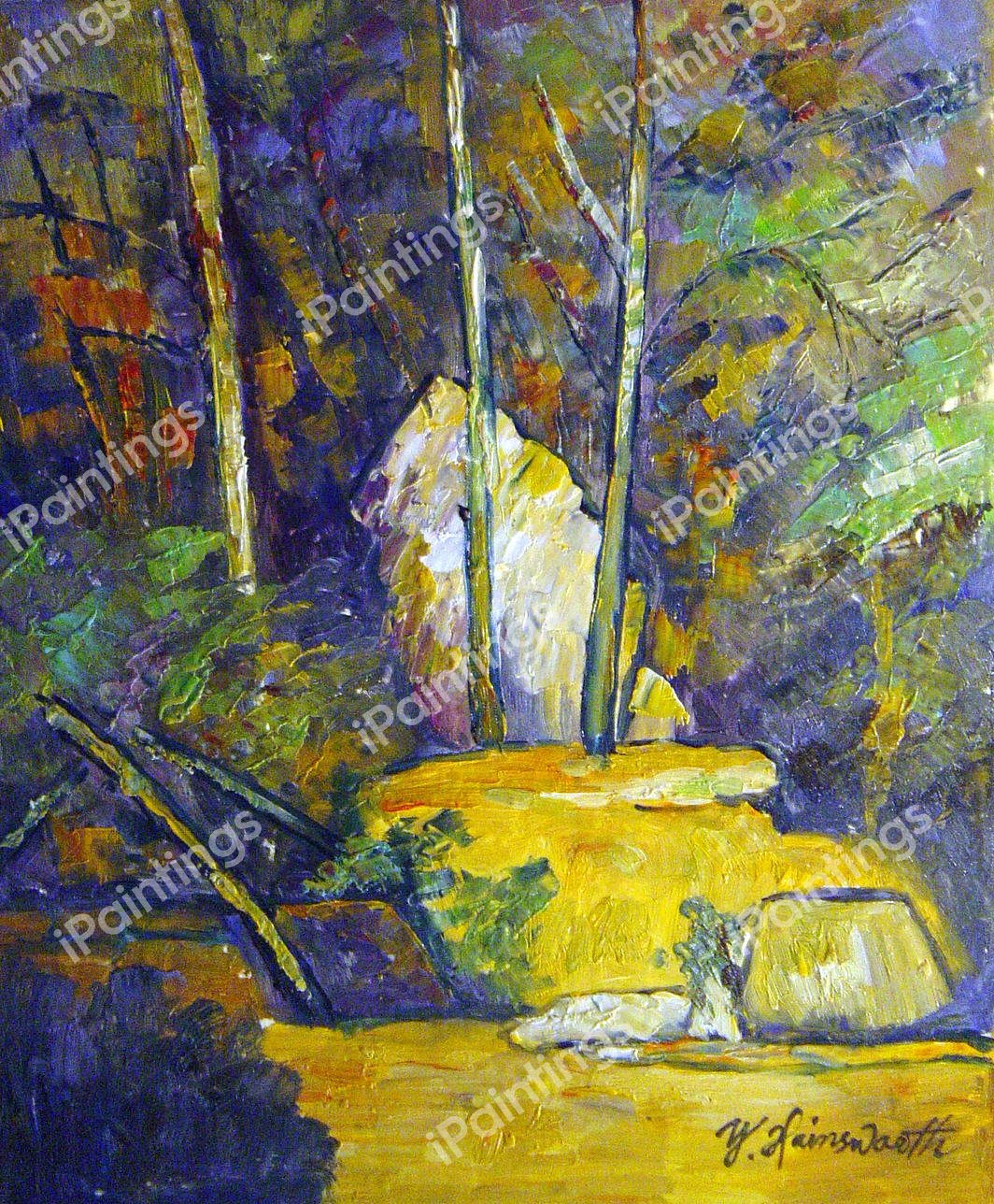 Cistern A Chateau Noir. The painting by Paul Cezanne