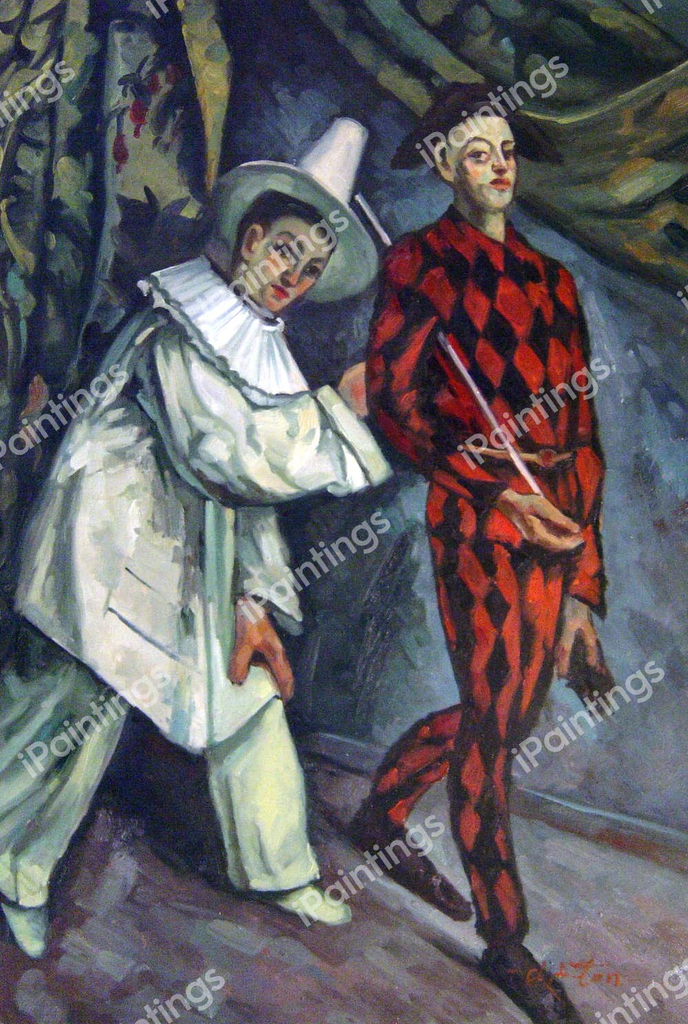 Mardi Gras. The painting by Paul Cezanne