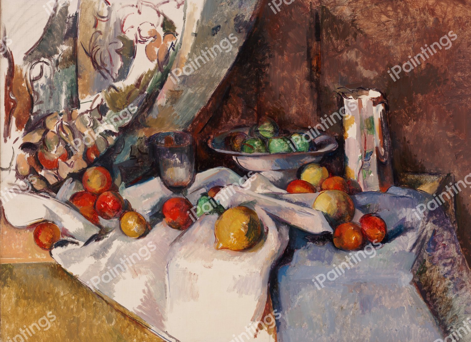 Still Life: Nature Morte. The painting by Paul Cezanne