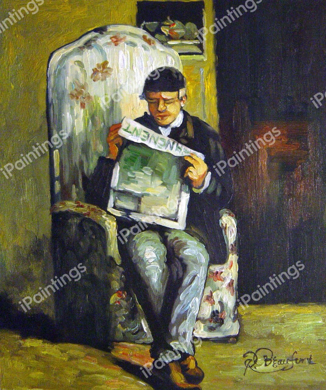 The Artist&#39s Father. The painting by Paul Cezanne