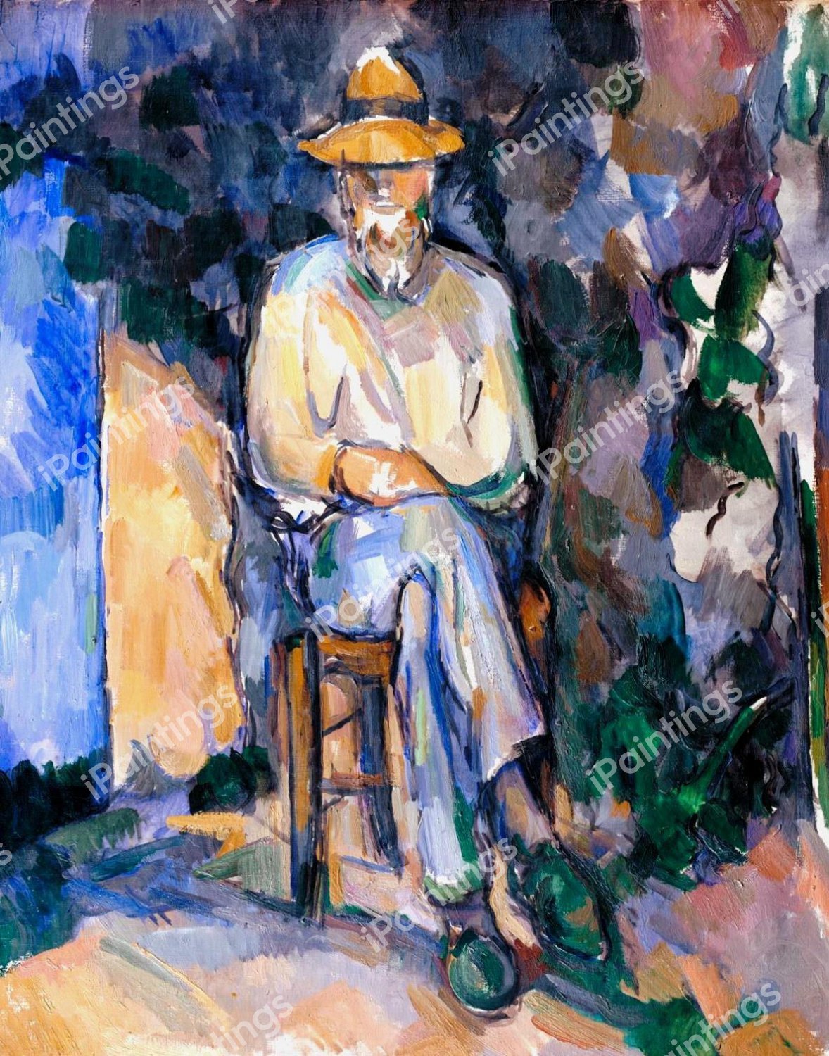 The Gardener Vallier. The painting by Paul Cezanne