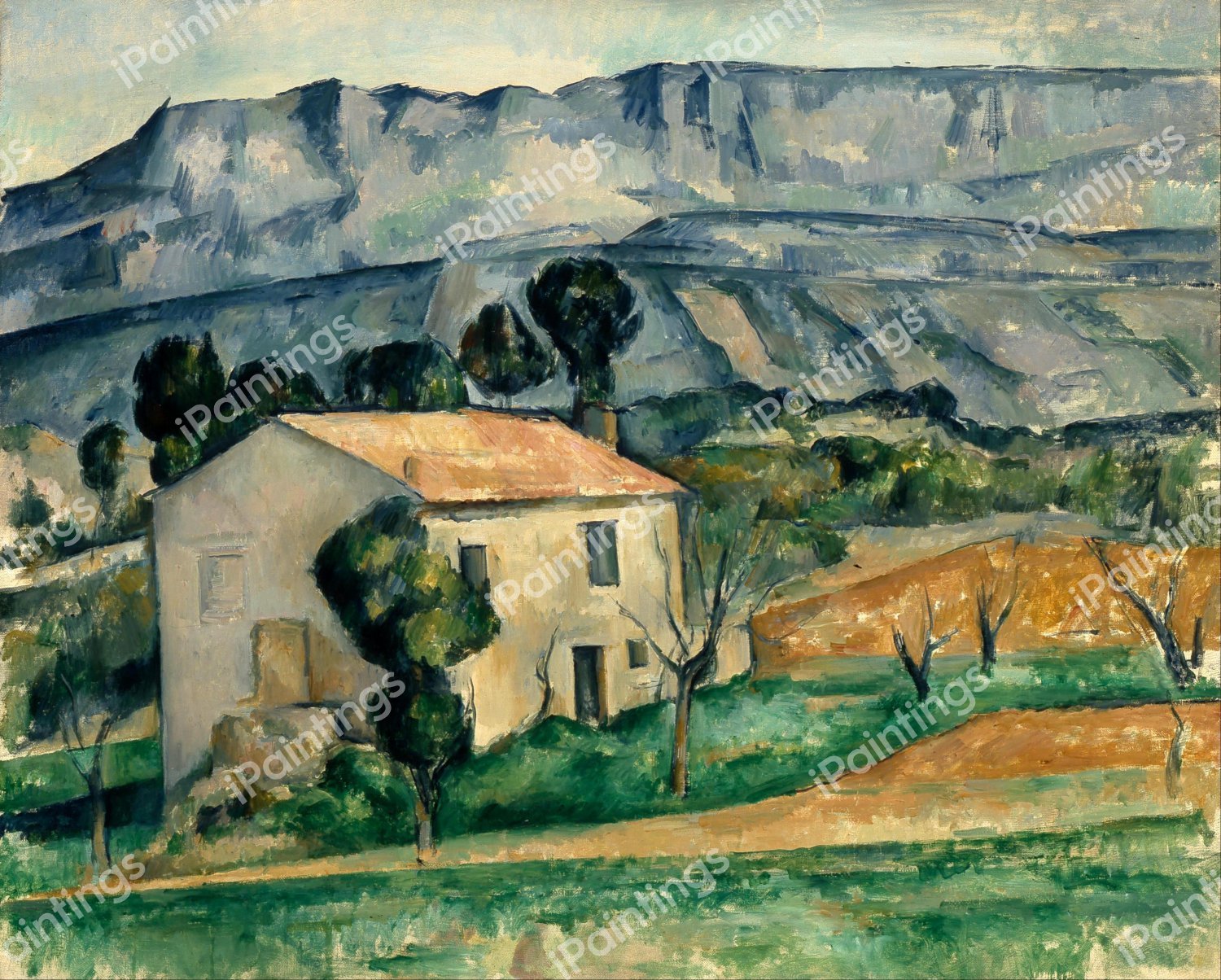 The House in Provence. The painting by Paul Cezanne