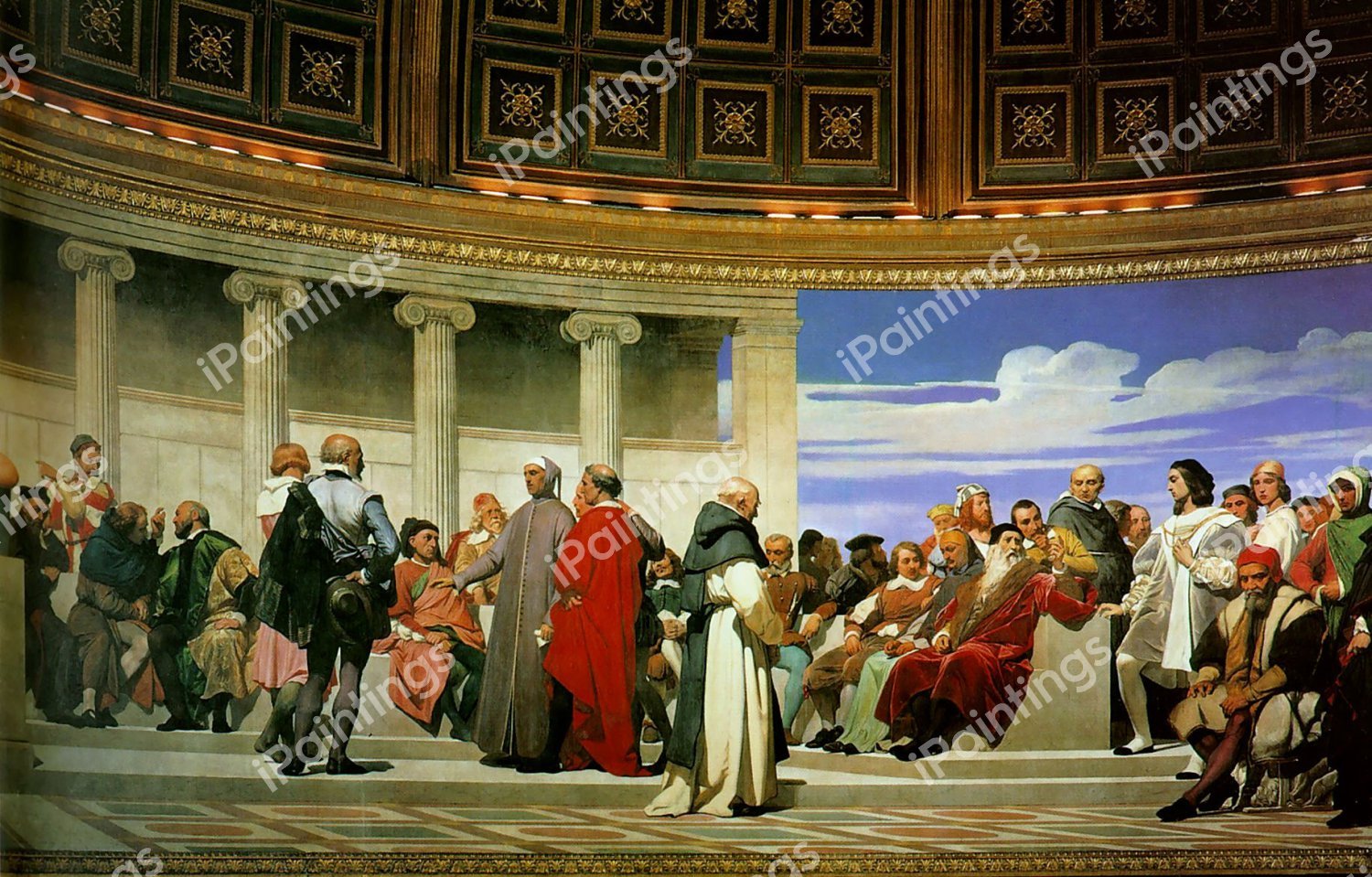 Hemicycle 2. The painting by Paul Delaroche