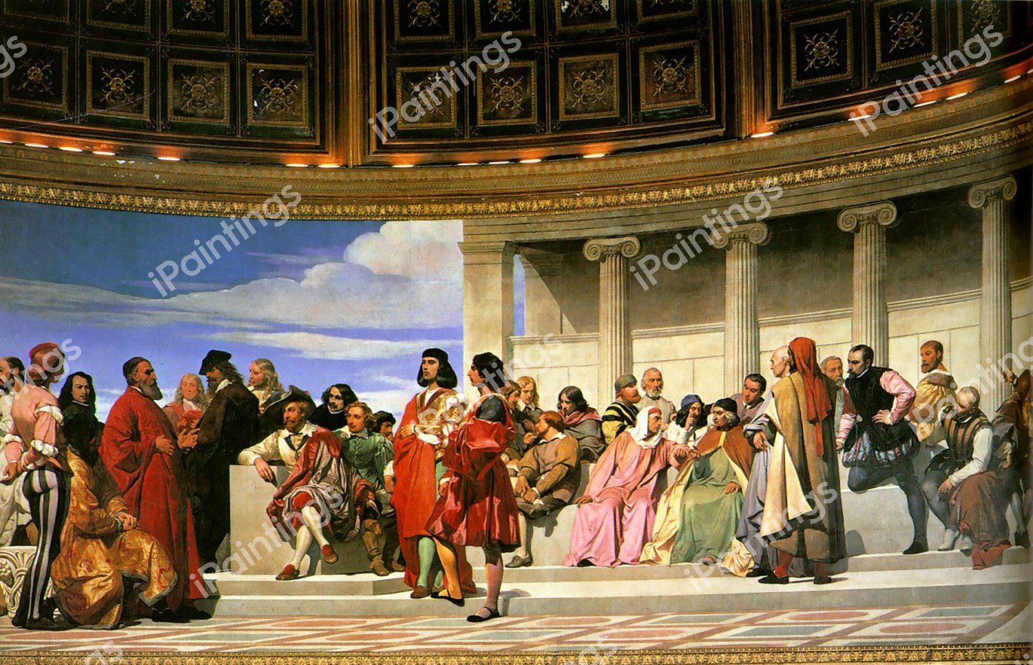 Hemicycle 3. The painting by Paul Delaroche