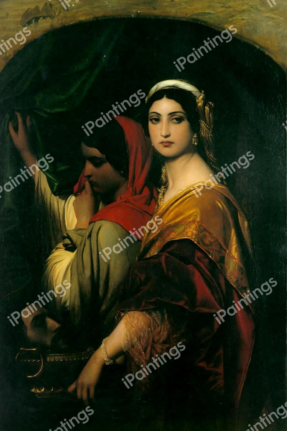 Herodias (Mother of Salome). The painting by Paul Delaroche