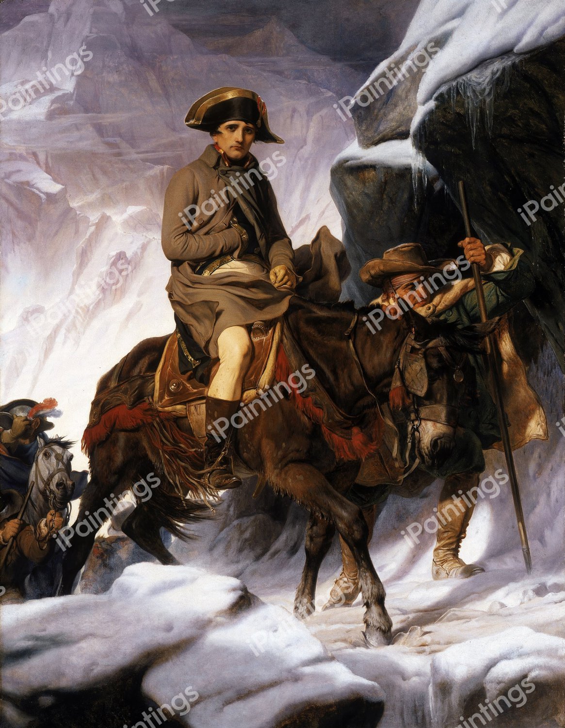 Napoleon Crossing the Alps. The painting by Paul Delaroche