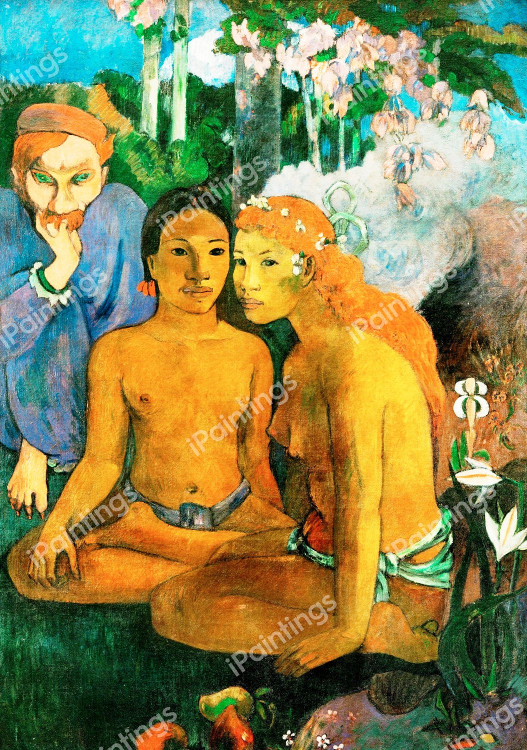 Contes Barbares (Barbarian Tales ). The painting by Paul Gauguin