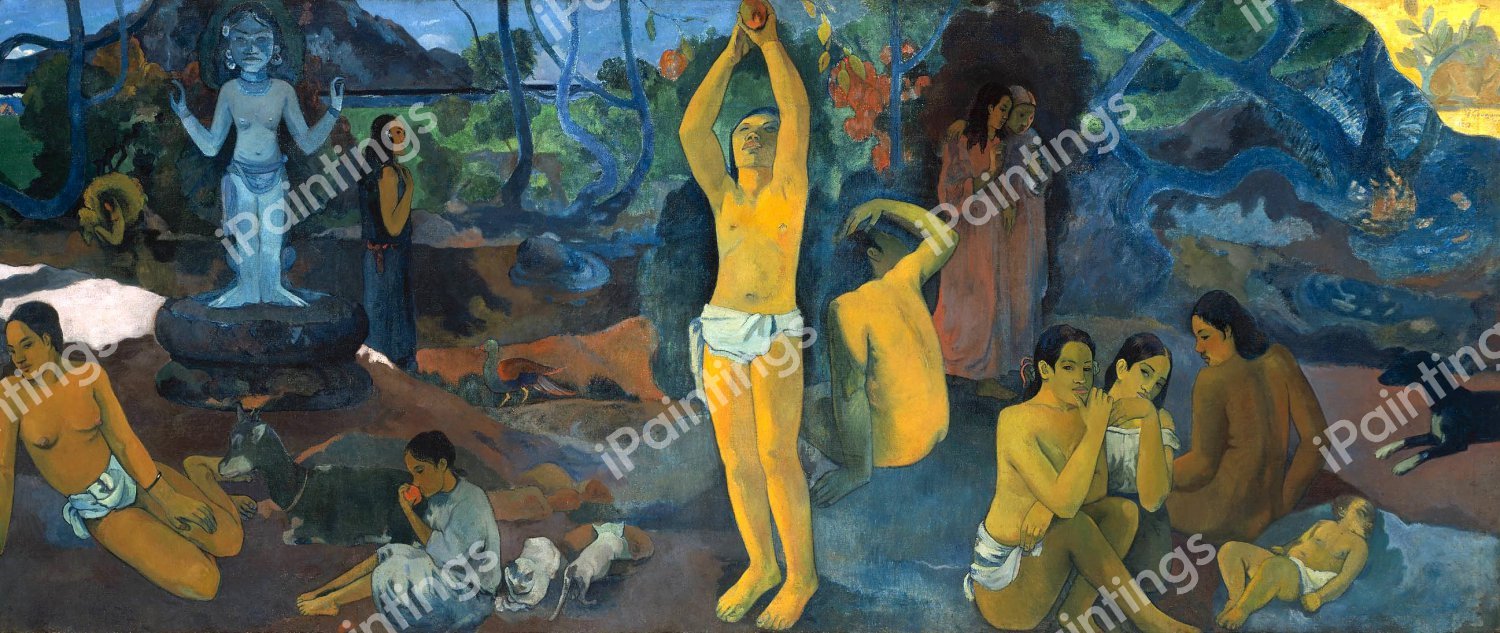 From Where Do We Come From?  What Are We?  Where Are We Going? . The painting by Paul Gauguin