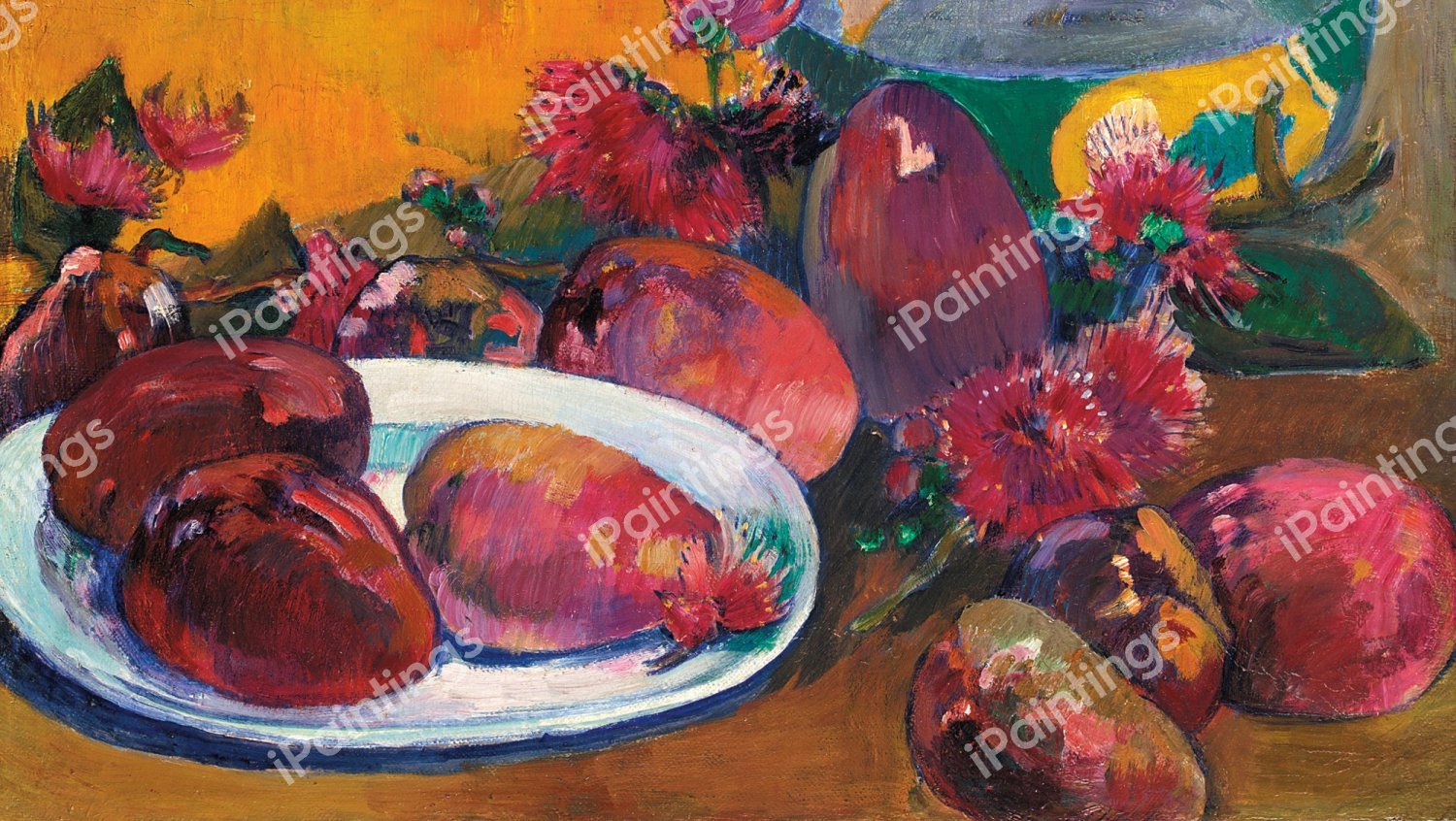 Nature Morte Aux Mangos. The painting by Paul Gauguin