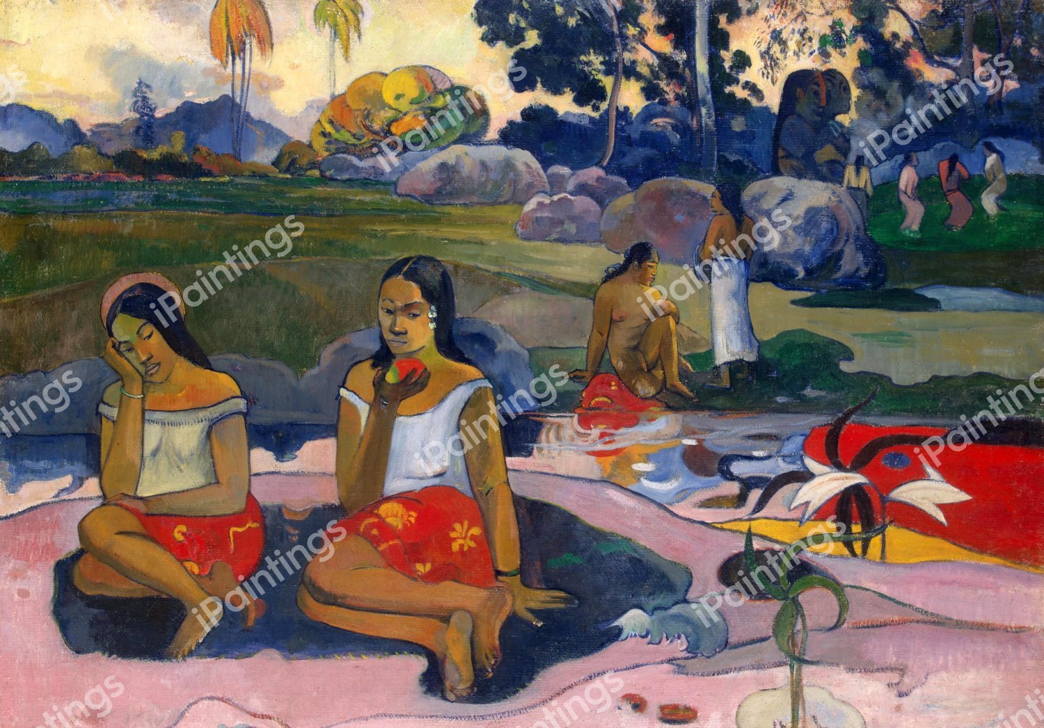 Sacred Spring, Sweet Dreams (Nave nave moe). The painting by Paul Gauguin