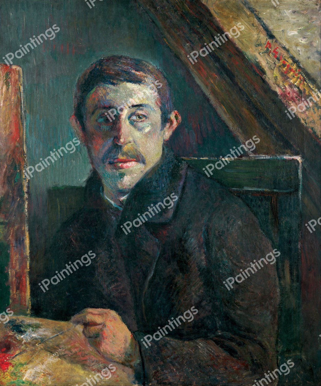 Self Portarit, Paul Gauguin. The painting by Paul Gauguin
