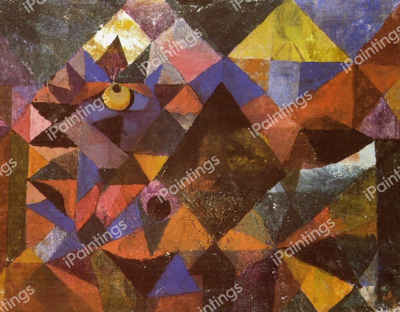 Caco Demoniaque, 1916. The painting by Paul Klee