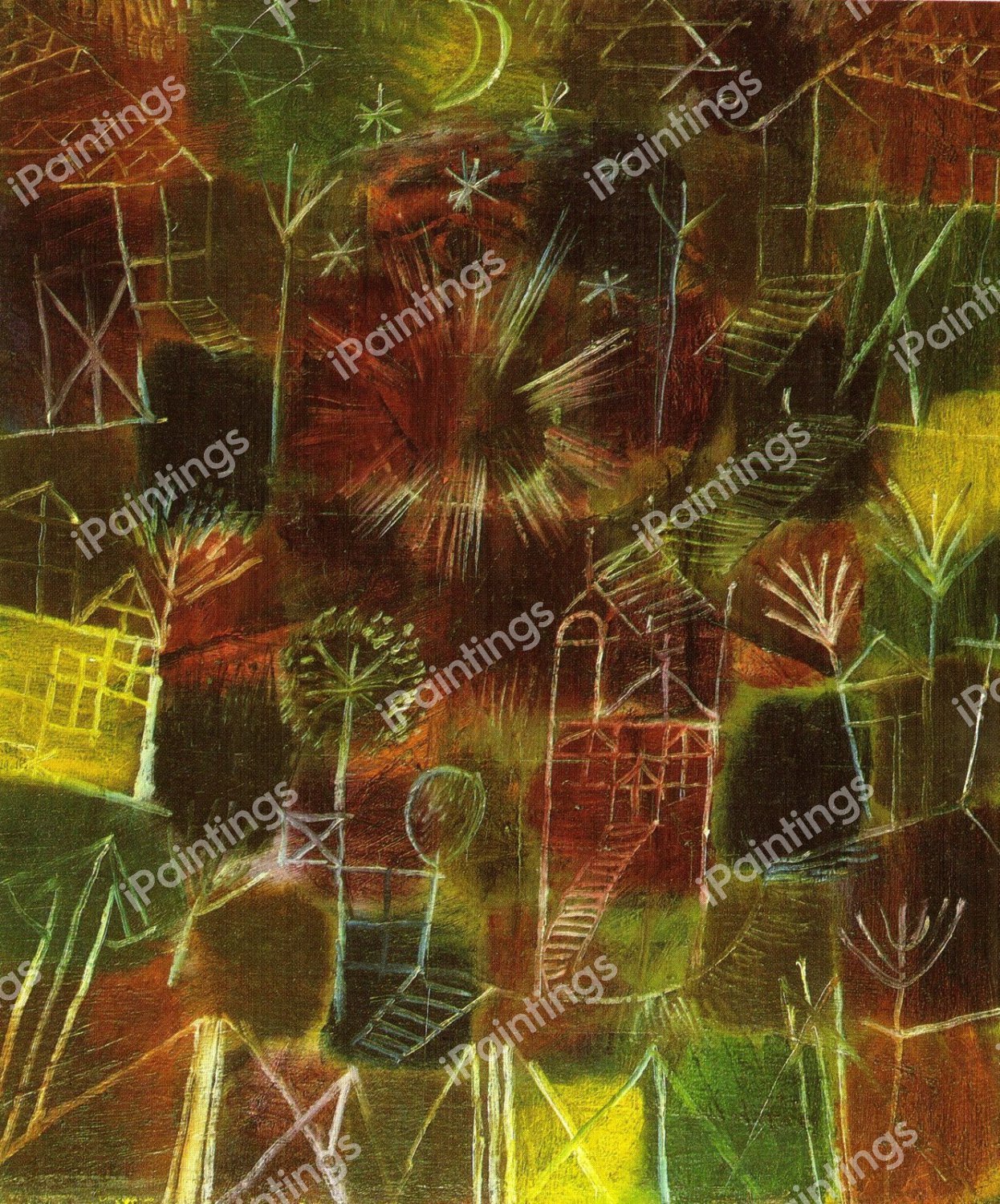 Cosmic Composition, 1919. The painting by Paul Klee