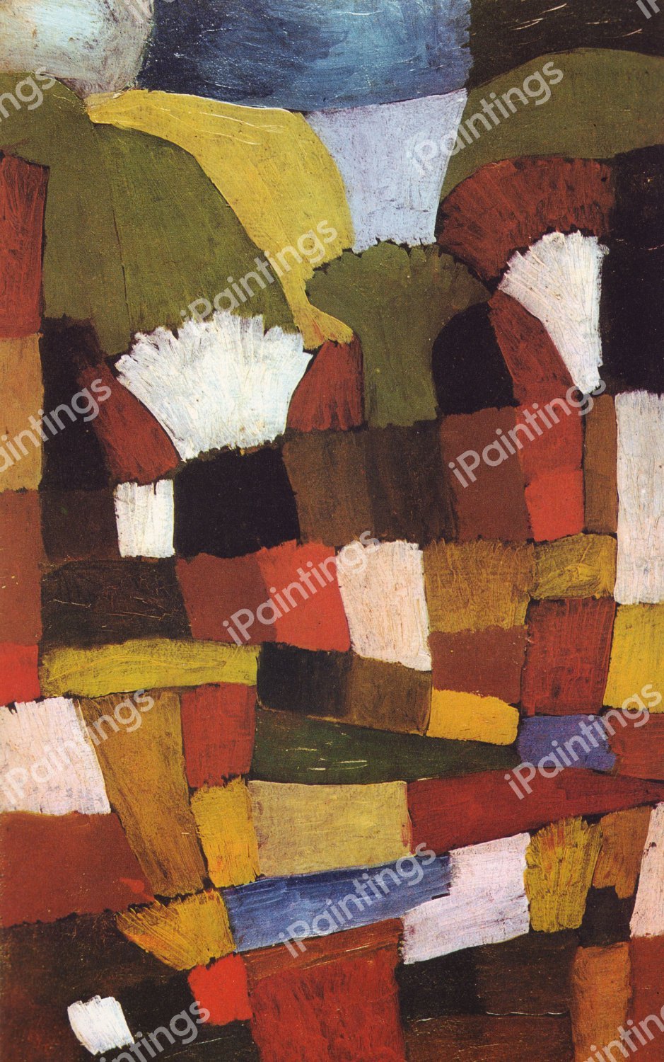 Garden, 1910. The painting by Paul Klee