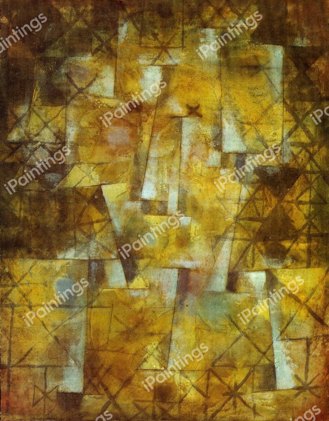 God of the Northern Forest, 1922. The painting by Paul Klee